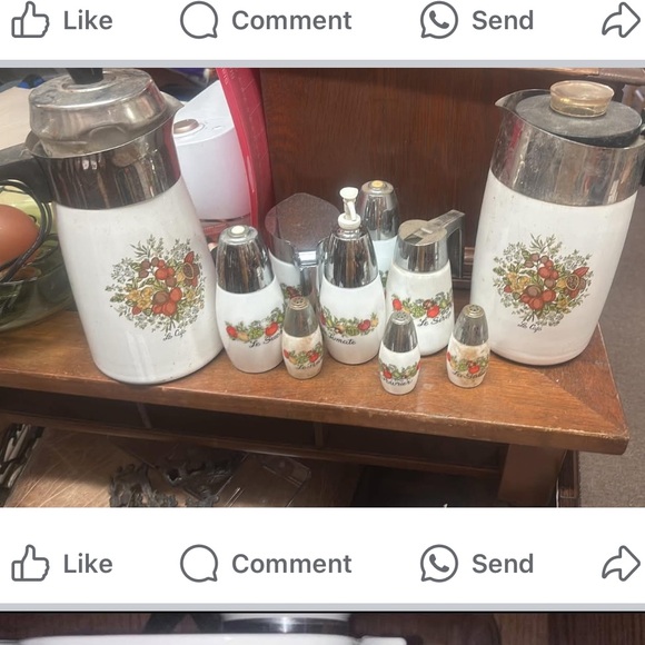 Vintage Floral Kitchen Canister Set